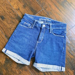 Universal Thread High Rise Midi Denim Shorts Sz 0
